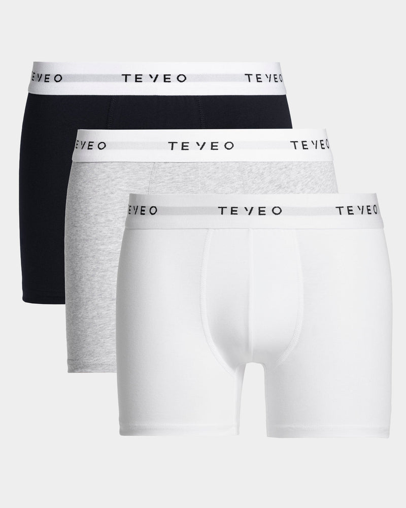Boxer (lot de 3) Essential « Gris chiné/Midnight/blanc »