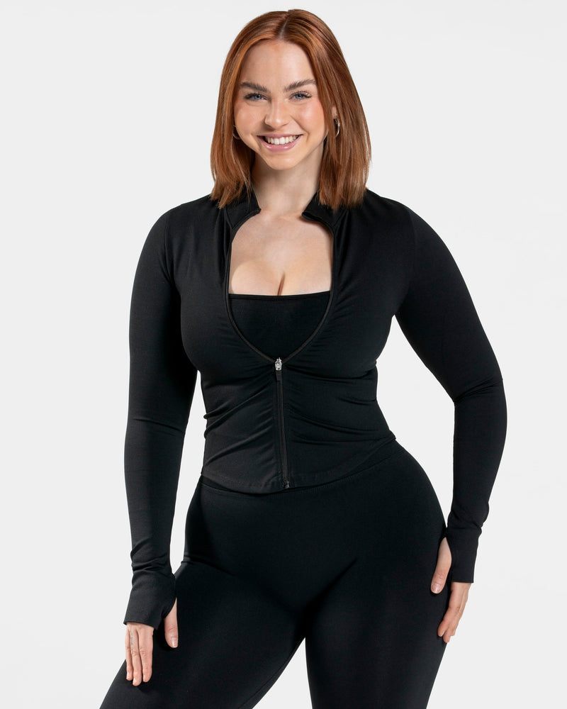 Veste zippée Femme Shaping « noir »
