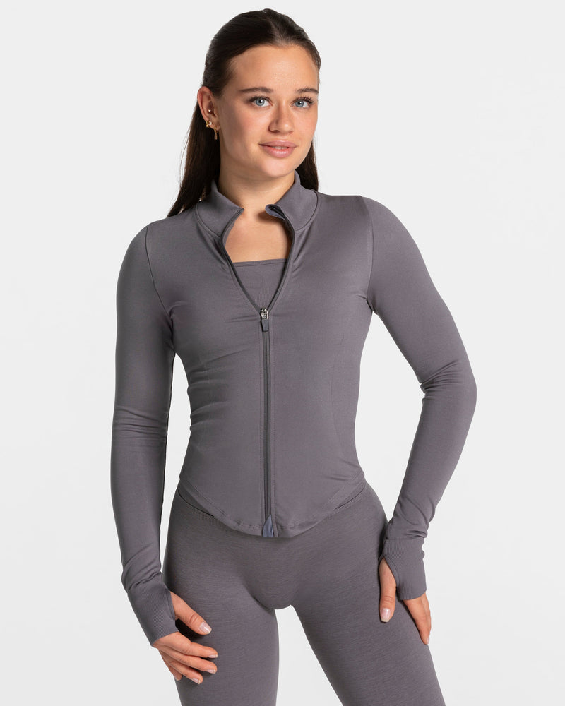 Veste zippée Femme Shaping « graphite »