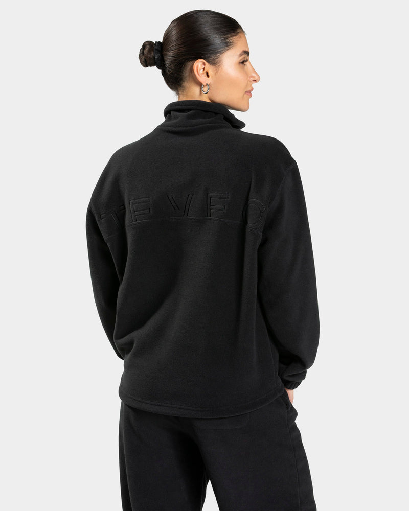 Sweat-shirt demi-zippé Fleece « noir »
