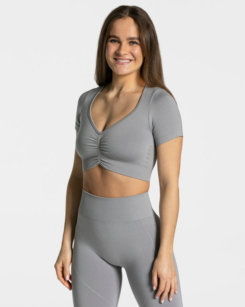Crop Top Focus « gris »
