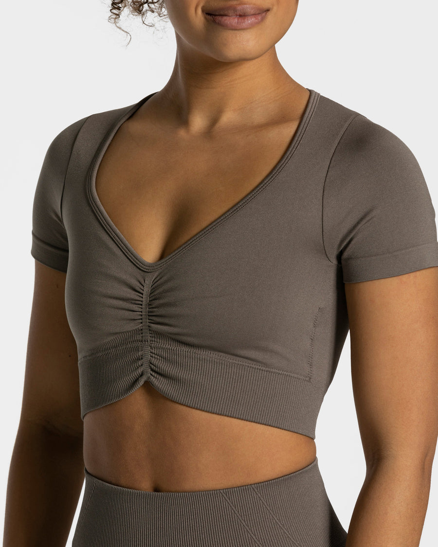 Crop Top Focus « taupe »