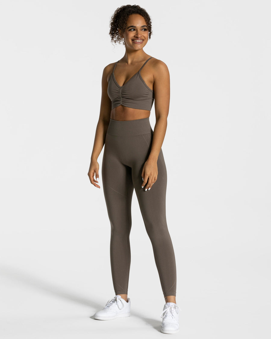 Legging Focus Scrunch « taupe »