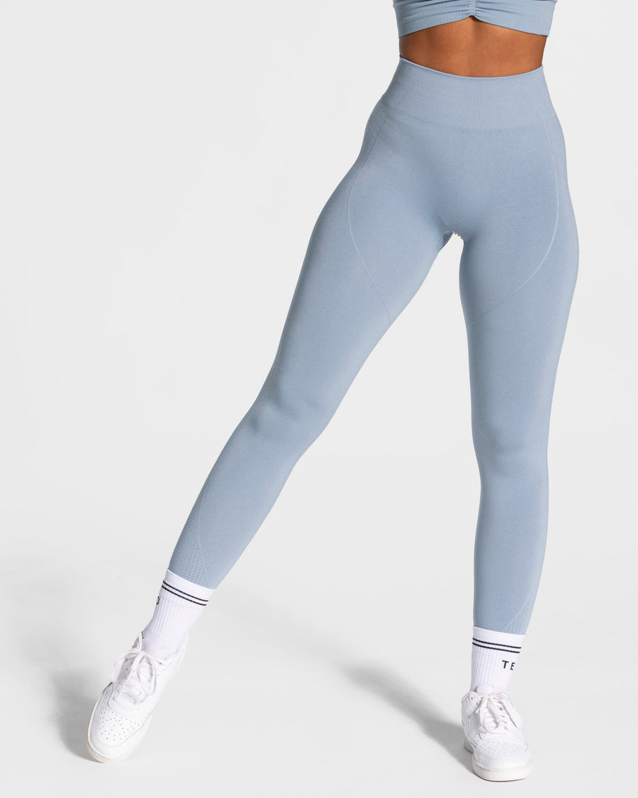 Legging Focus Scrunch « bleu acier »
