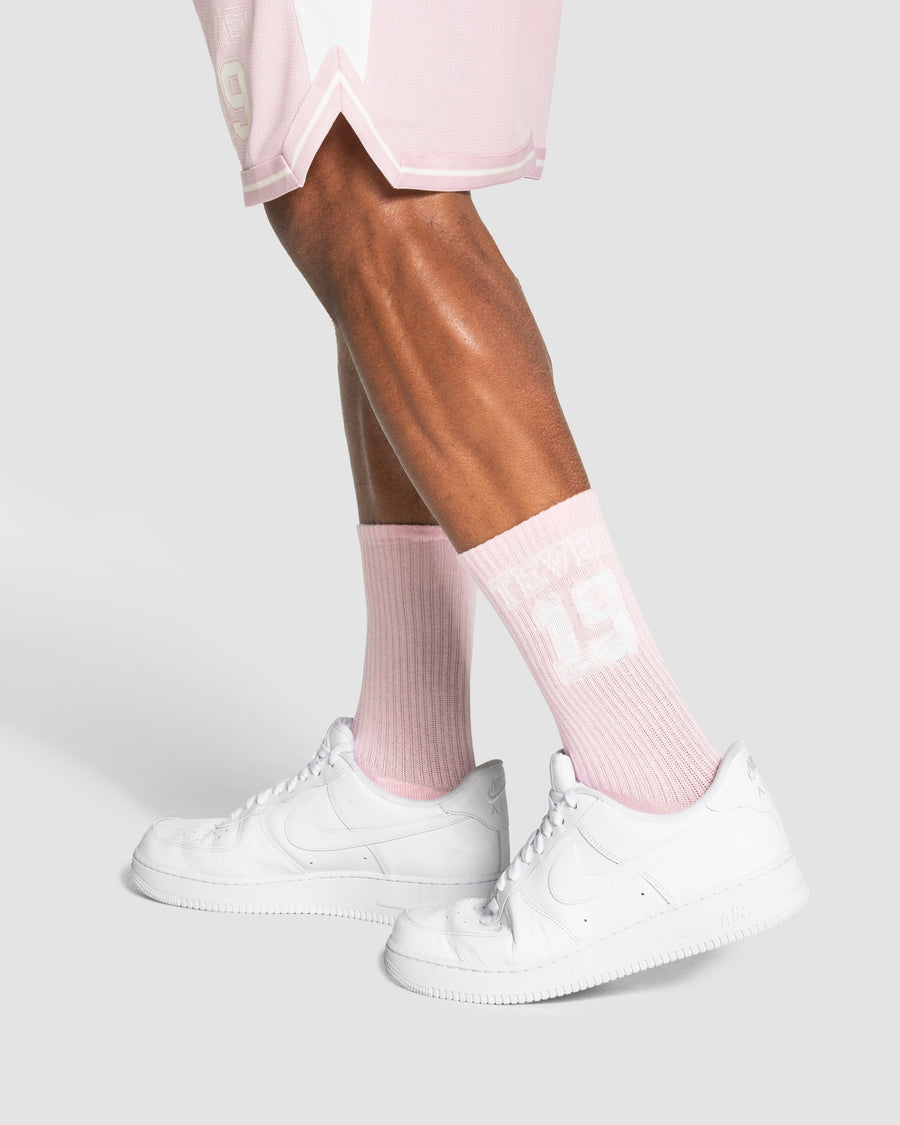 Chaussettes Football (2 paires) « rose/blanc cassé »