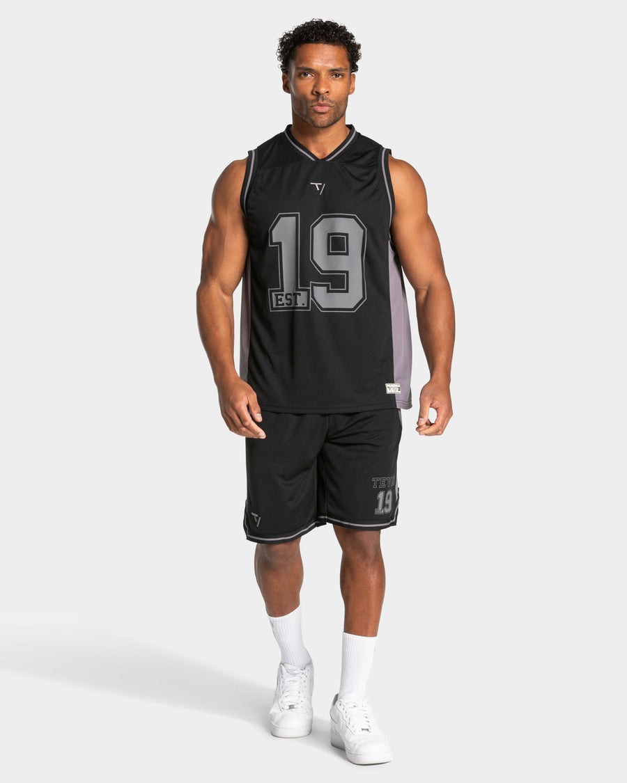 Short 9 pouces Football « Noir »