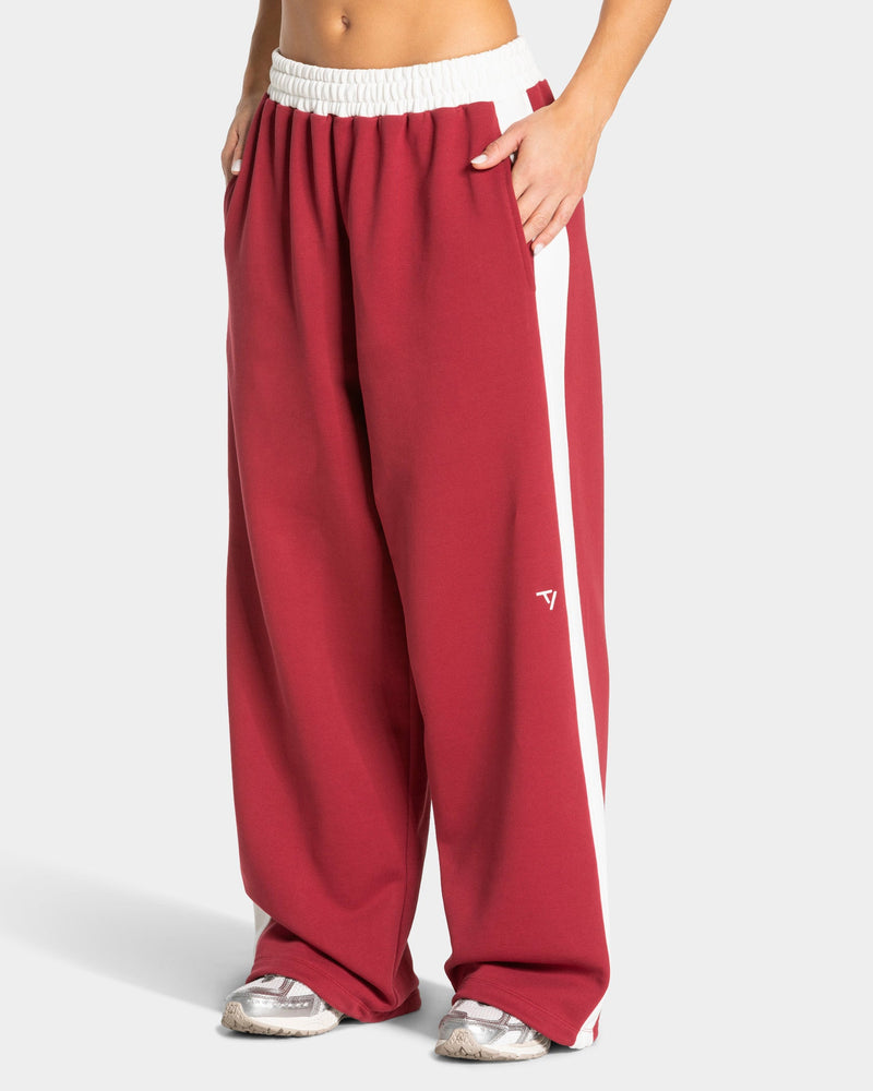 Pantalon de jogging Wide Leg Football « Cranberry »