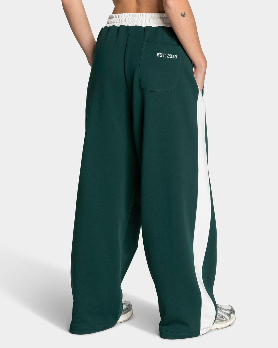Pantalon de jogging Wide Leg Football « Vert foncé »