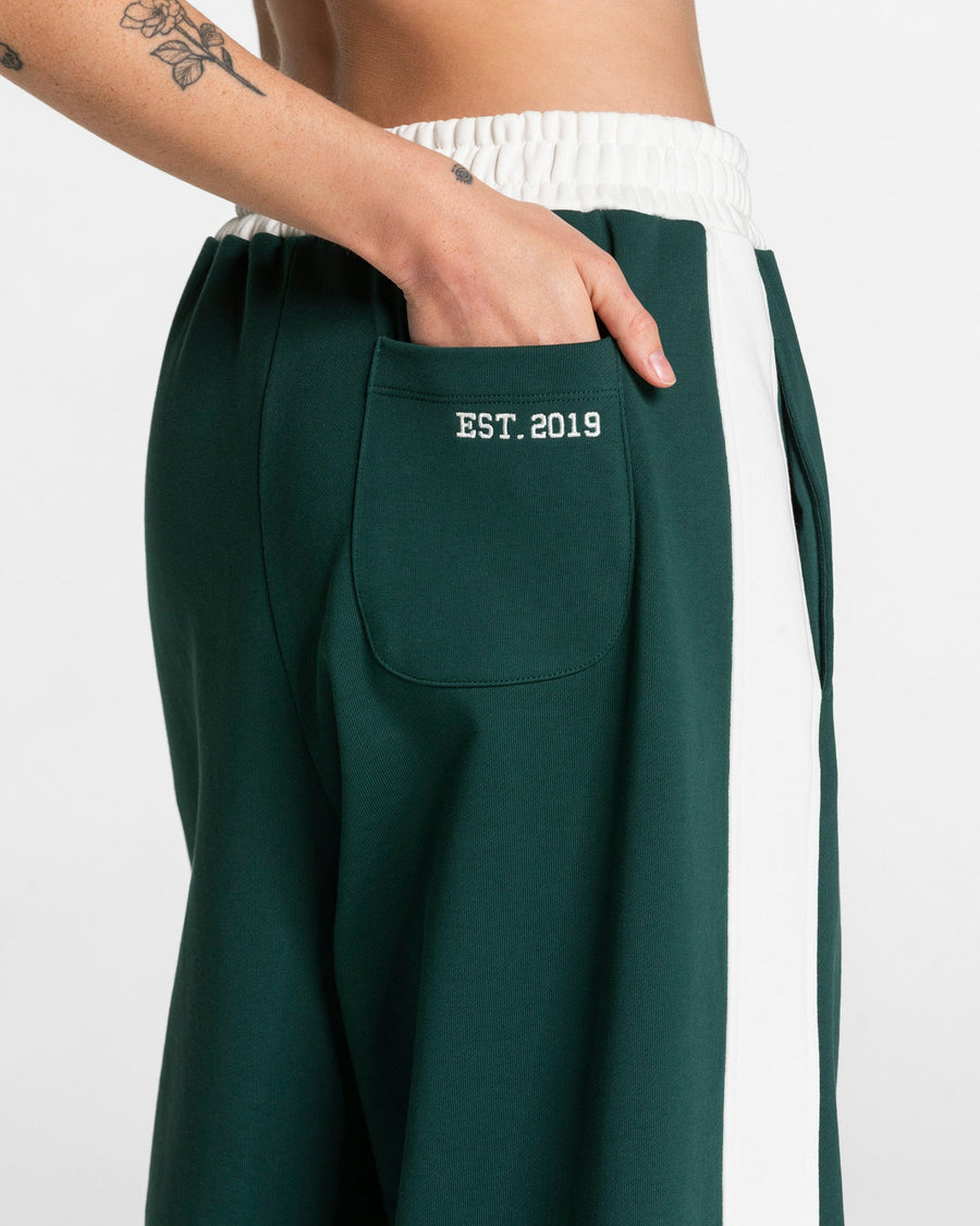 Pantalon de jogging Wide Leg Football « Vert foncé »
