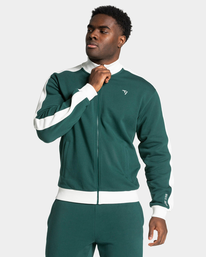 Veste de sport zippée Football « Vert foncé »