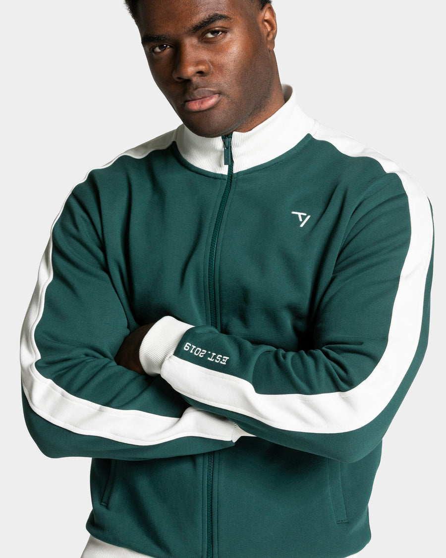 Veste de sport zippée Football « Vert foncé »