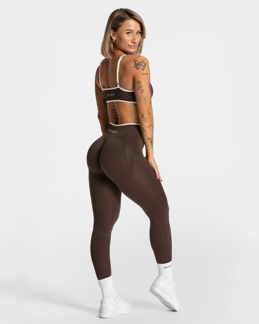 Legging Contrastline Sculpt scrunch « Espresso »