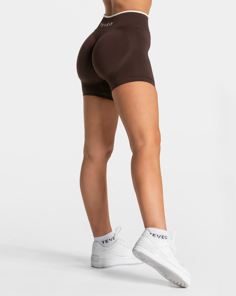 Short Sculpt scrunch Contrastline « Espresso »