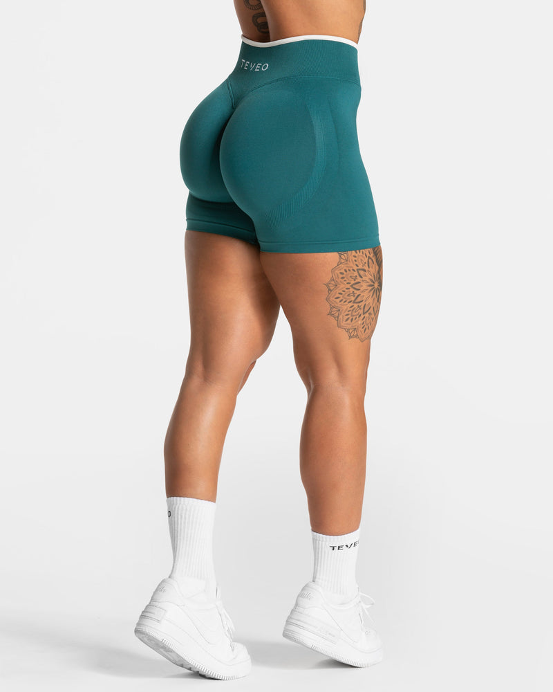Short Contrastline Sculpt scrunch « Petrol »