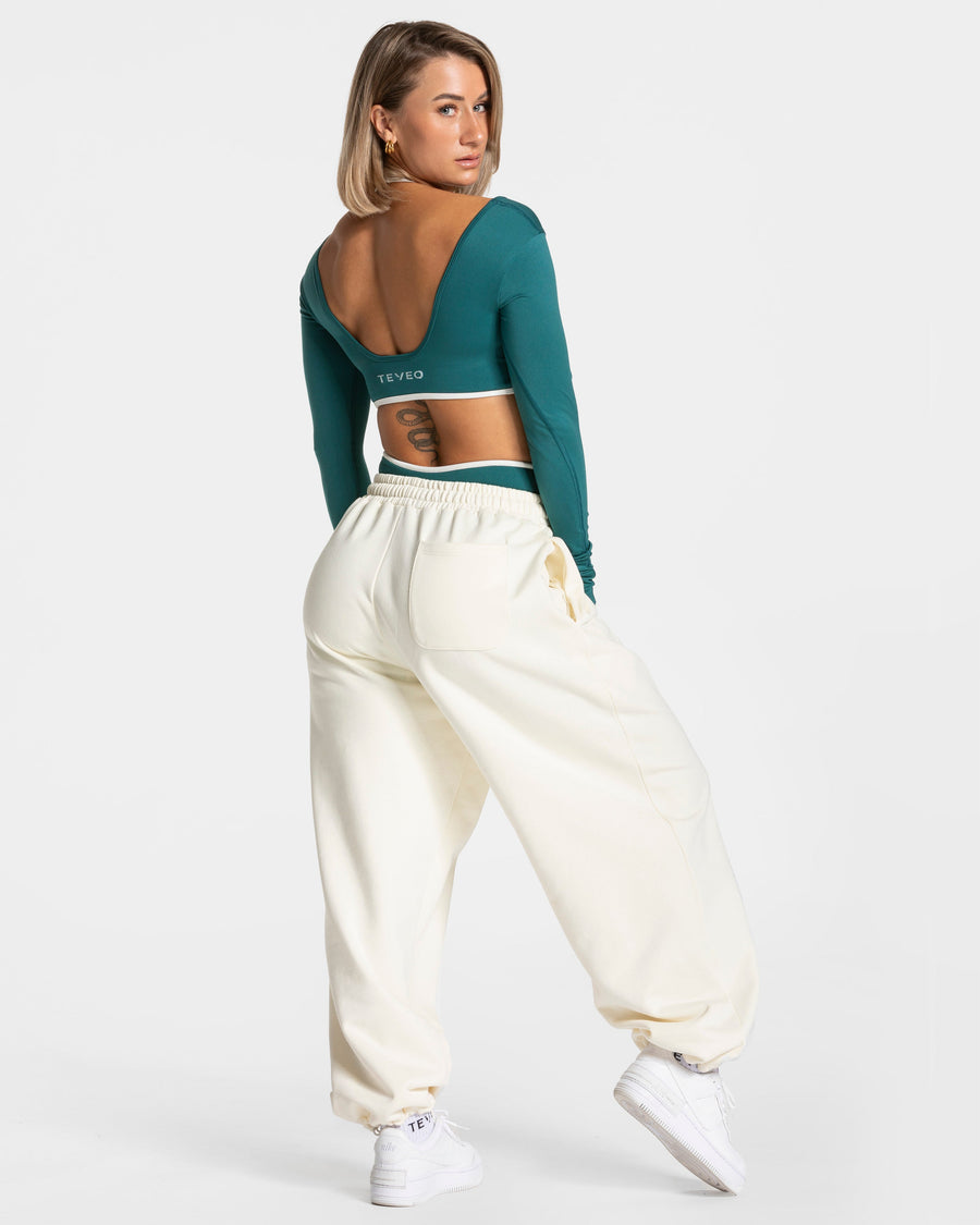 Pantalon de jogging Contrastline Wide Leg « Off White »