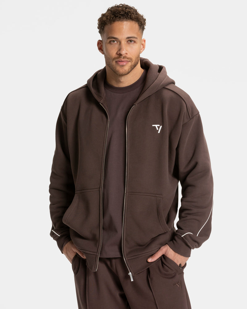 Veste de sport zippée Contrastline « Espresso »