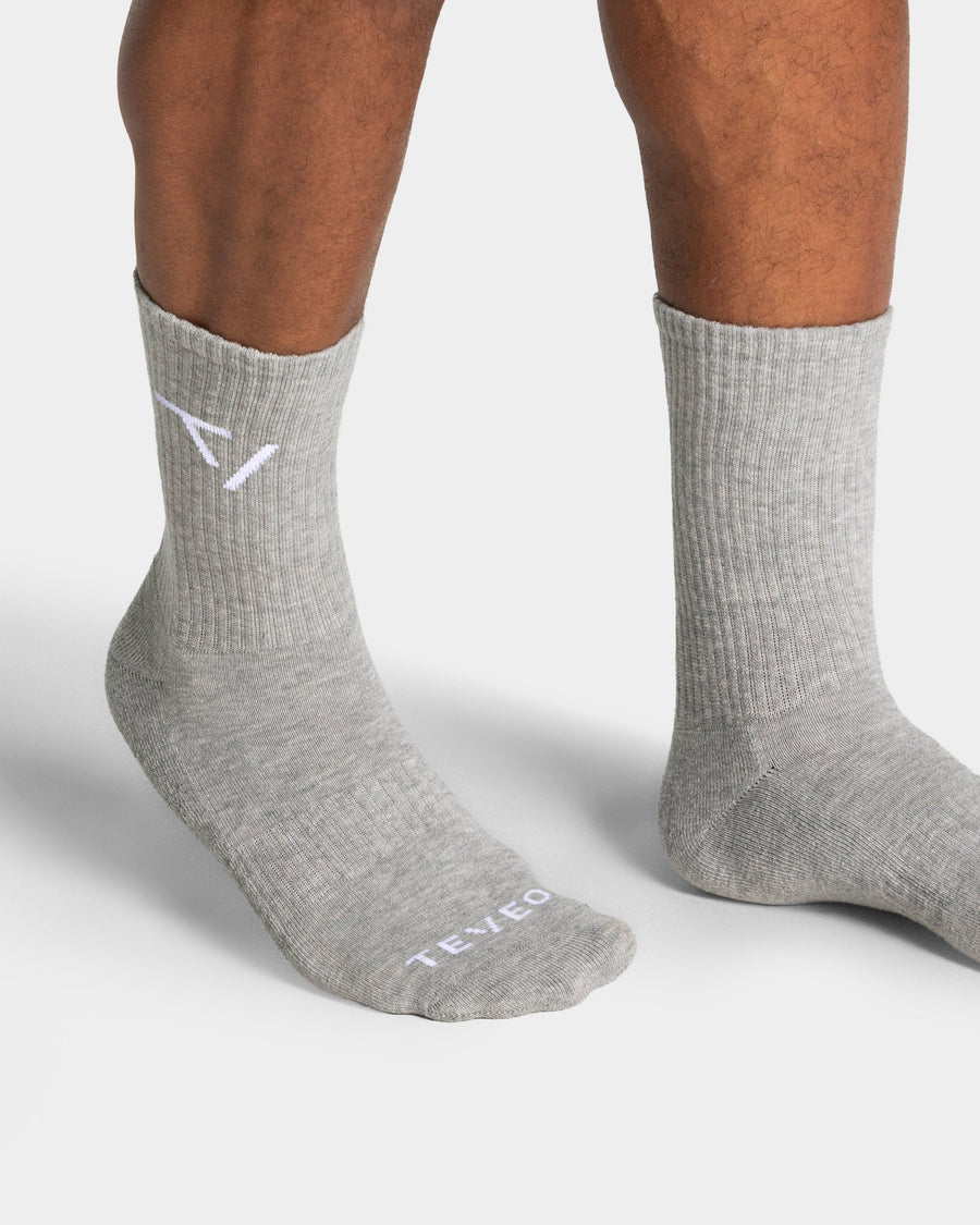 Chaussettes Knit (2 paires) « gris chiné »
