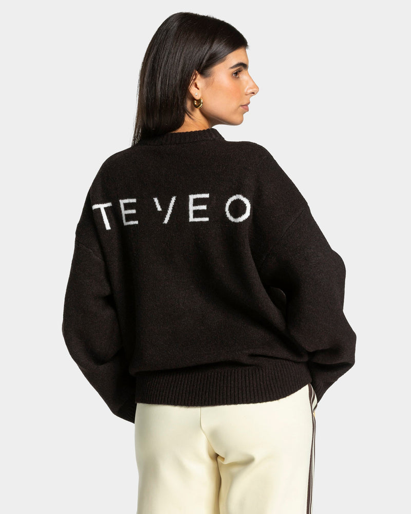 Sweat-shirt Knit « Dark Chocolate »