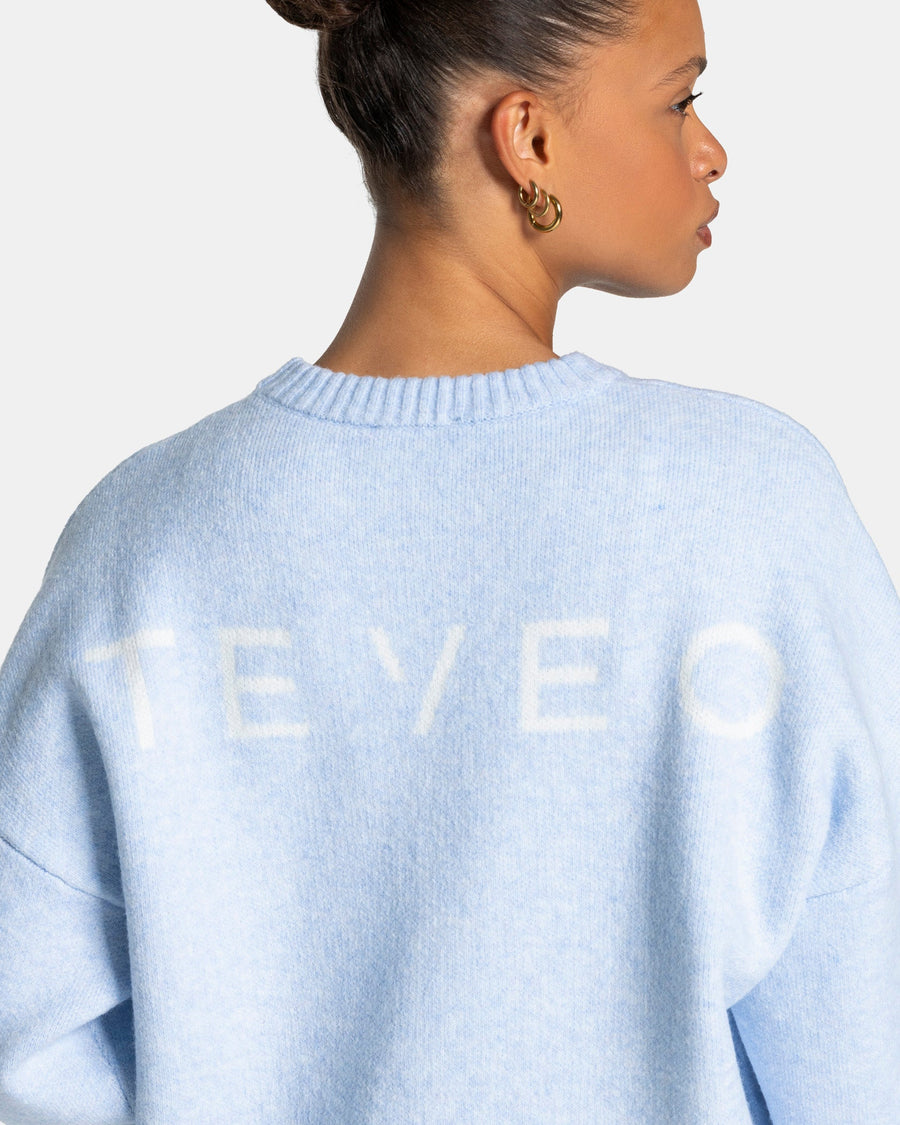 Sweat-shirt Knit « Bleu layette »