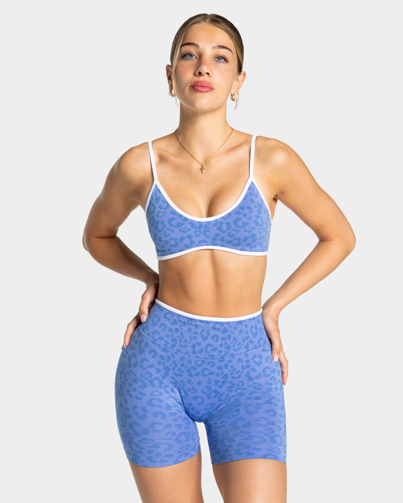 Brassière Contrastline « Léopard Azure »