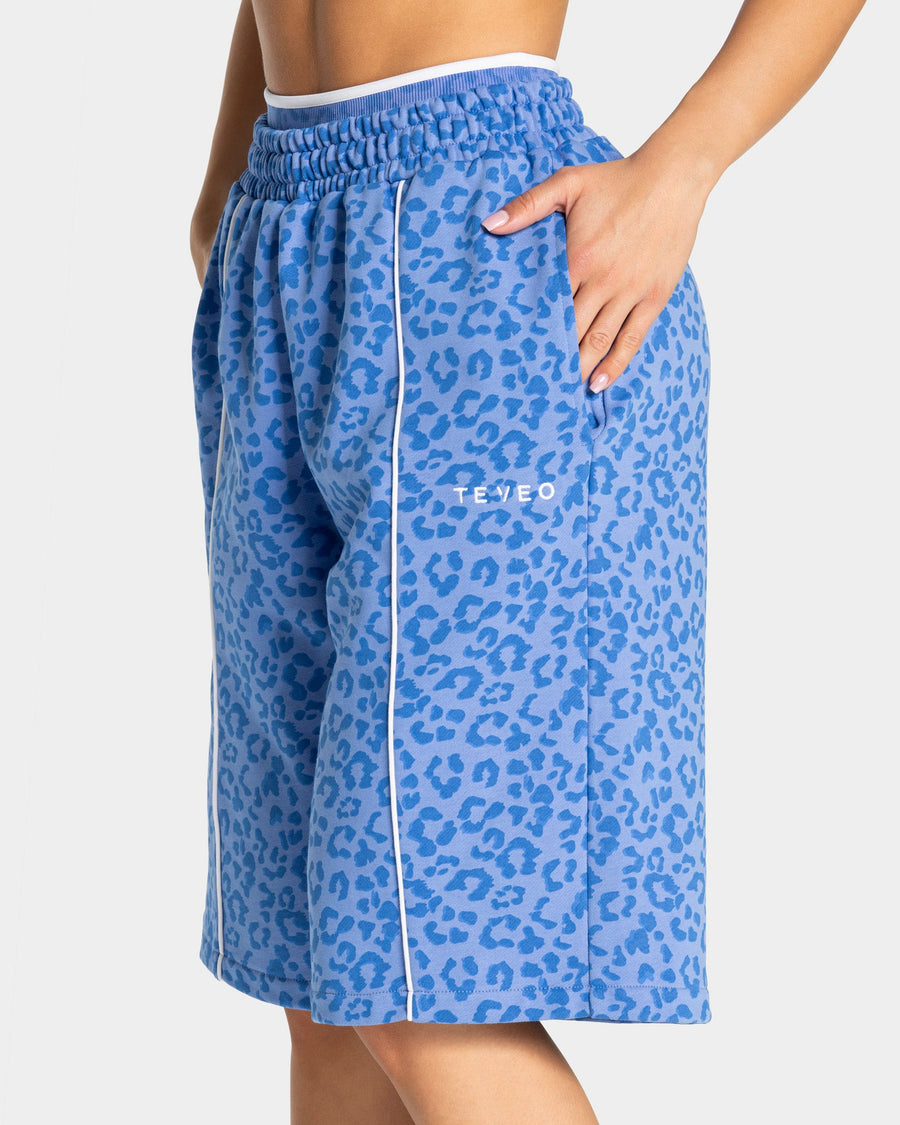 Jort oversize Contrastline « Léopard Azure »