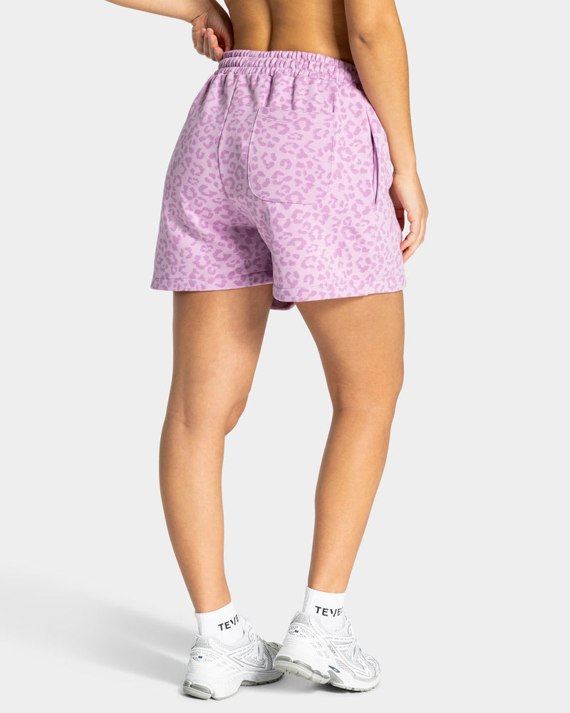 Short oversize Contrastline « Léopard orchidée »