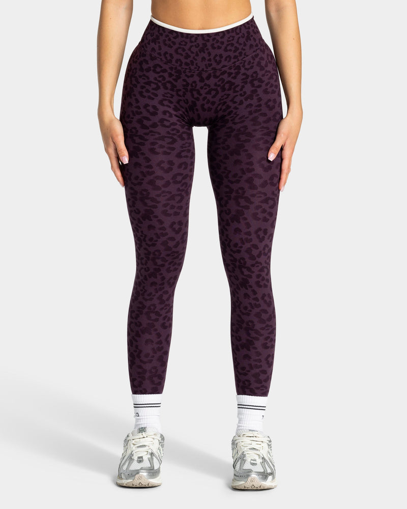 Legging Sculpt Scrunch Contrastline « Léopard Blackberry »