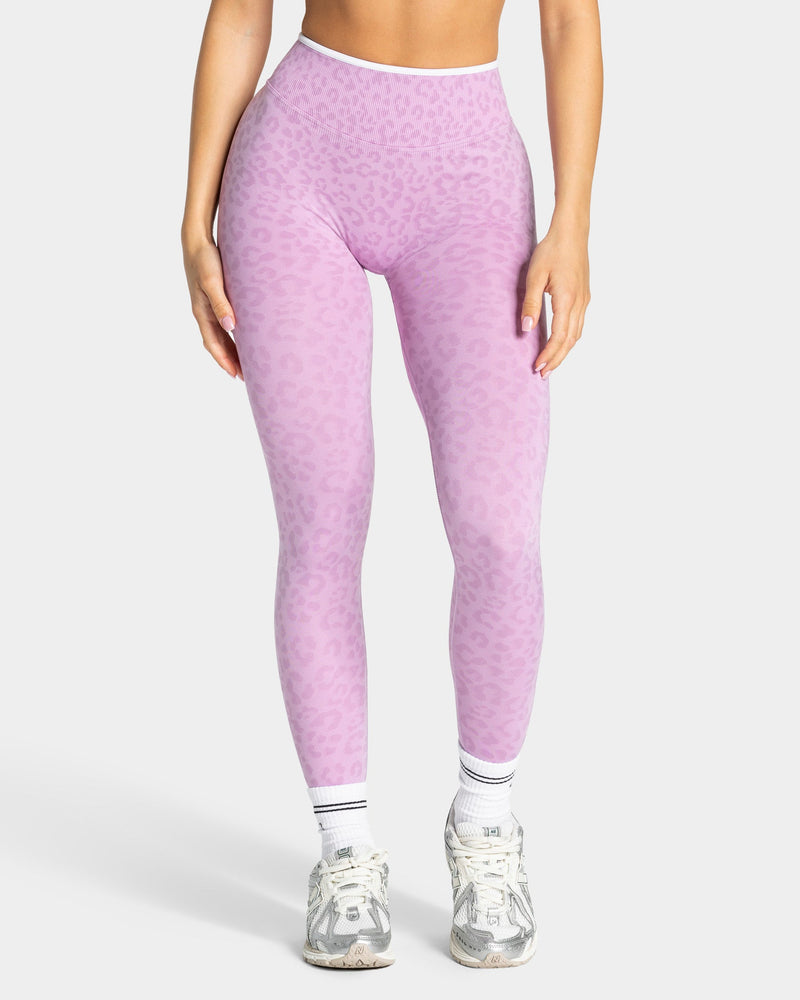 Legging Sculpt Scrunch Contrastline « Léopard orchidée »