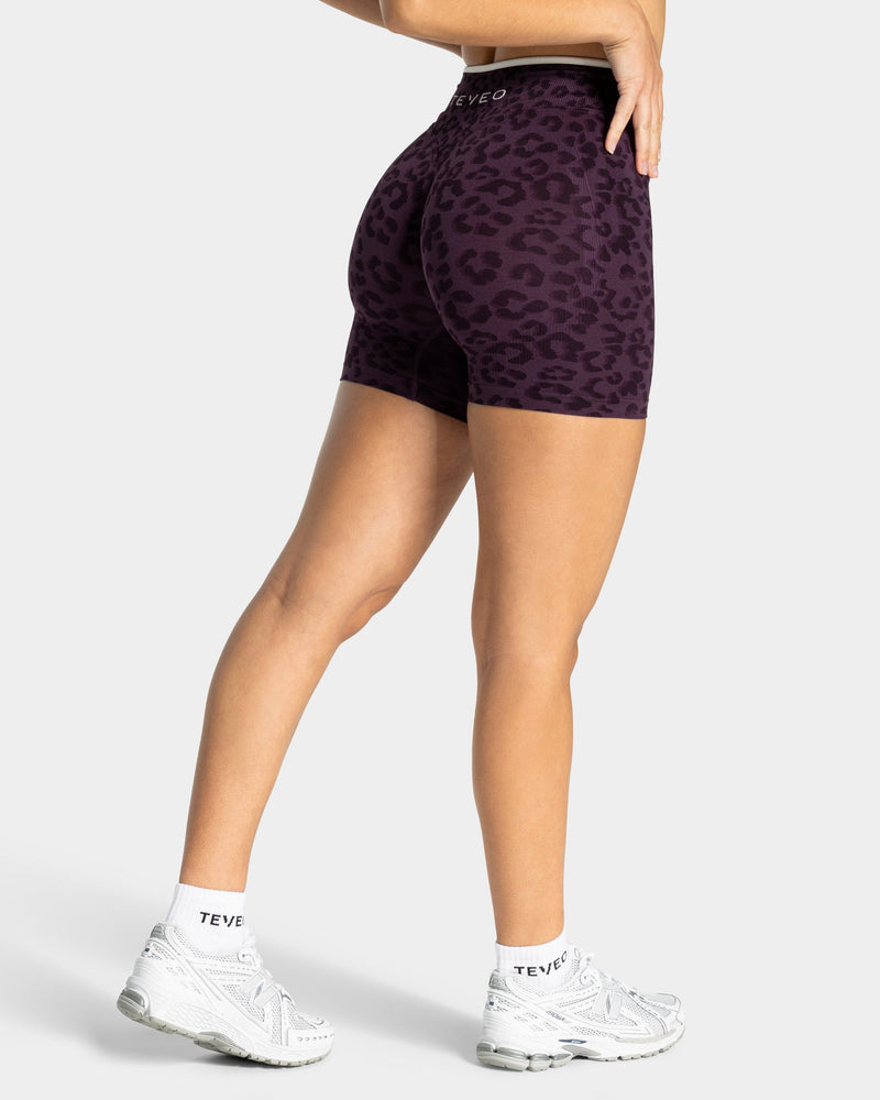 Short Sculpt Scrunch Contrastline « Léopard Blackberry »