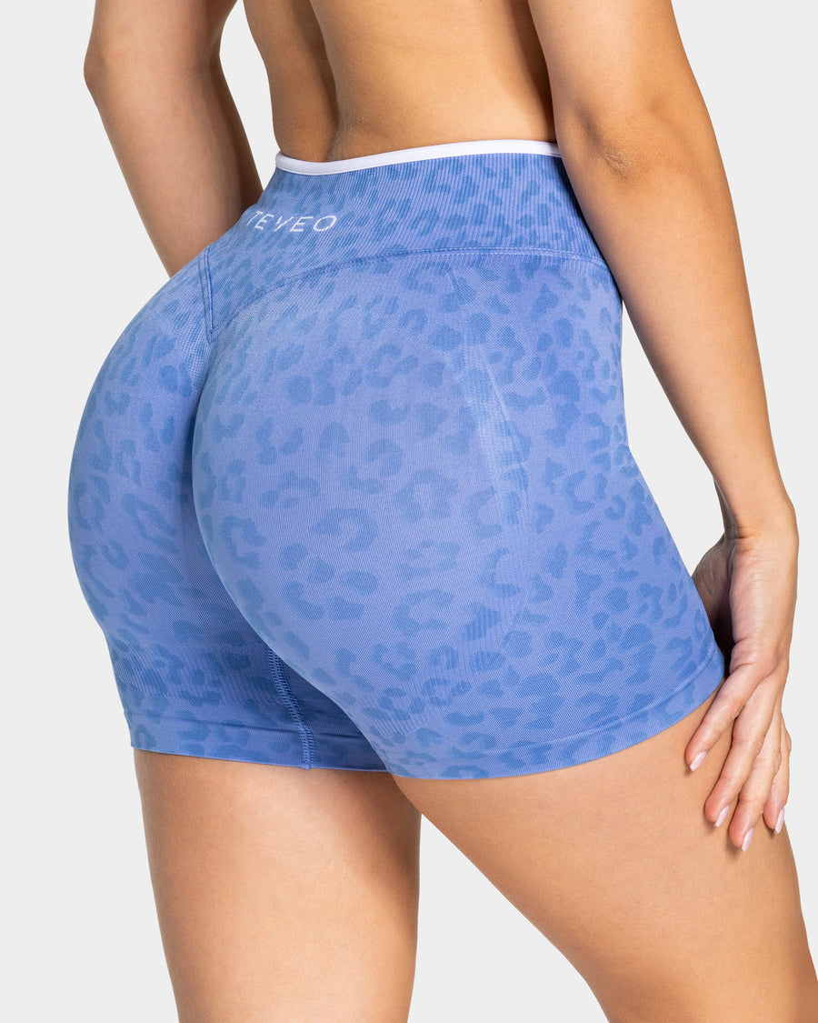Short Contrastline « Léopard Azure »