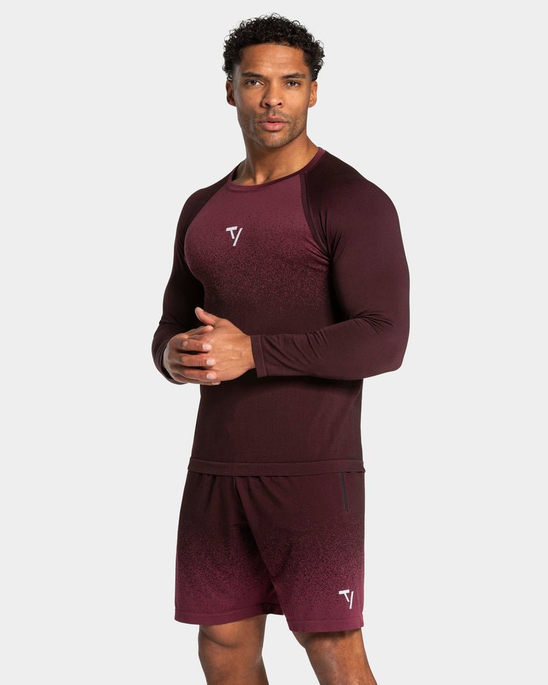 Haut à manches longues sans coutures Lift « Merlot »