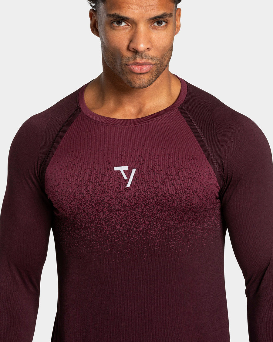 Haut à manches longues sans coutures Lift « Merlot »