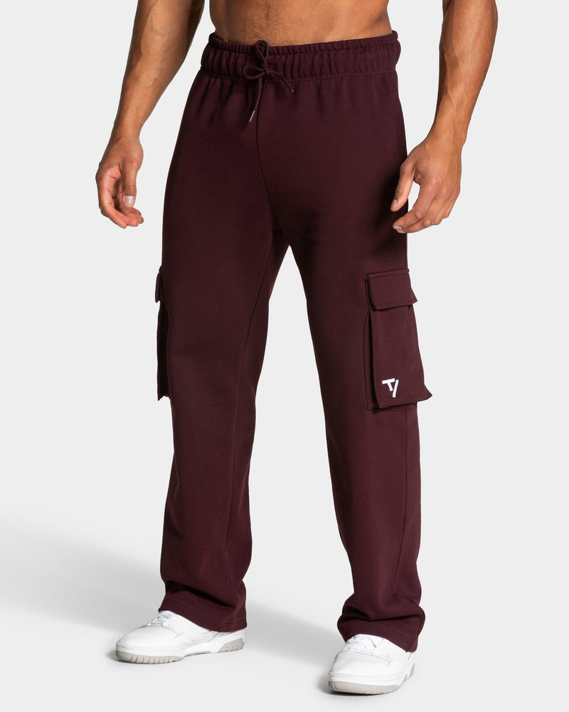 Pantalon de jogging cargo jambe large Lift « Merlot »