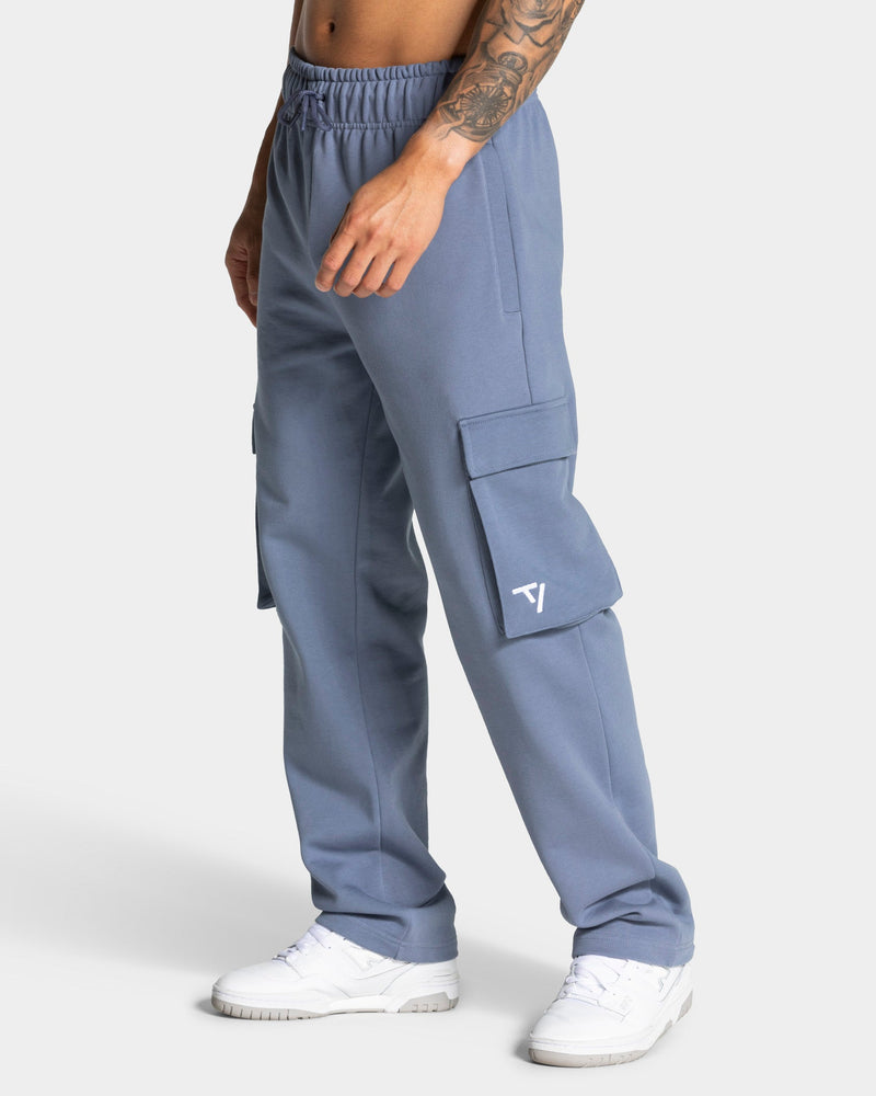 Pantalon de jogging cargo jambe large Lift « Bleu acier »