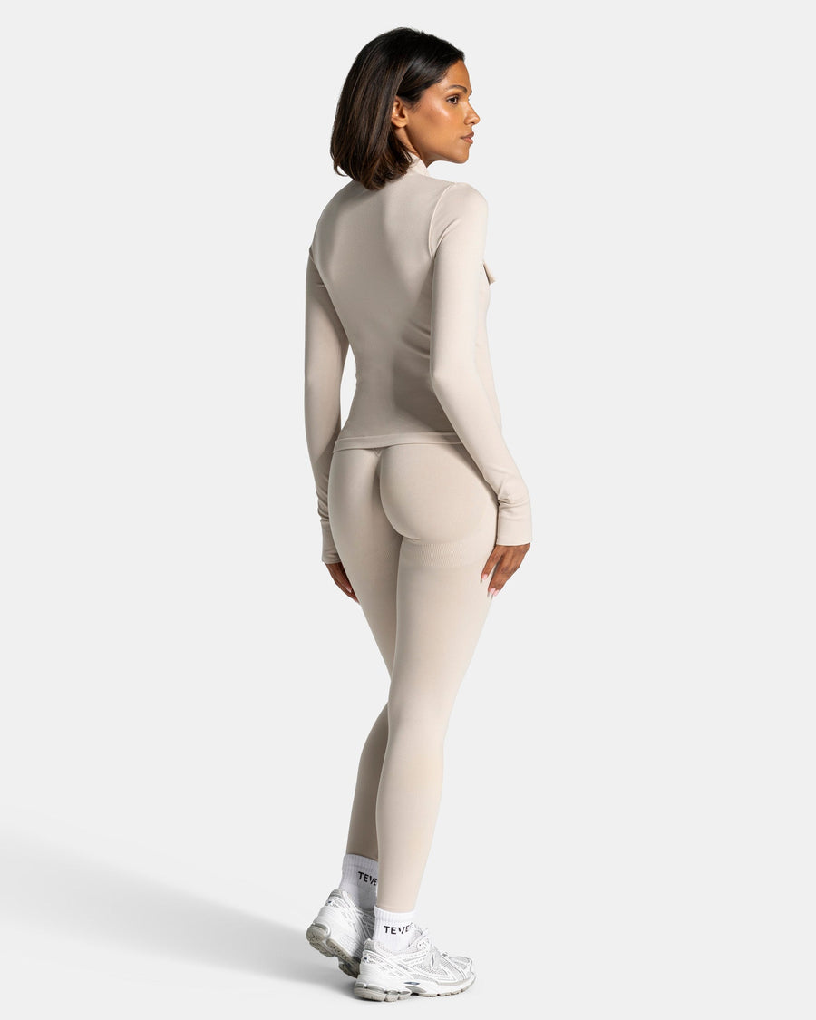 Veste de sport cargo zippée Lift « Cream »