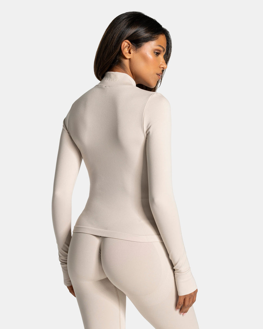 Veste de sport cargo zippée Lift « Cream »
