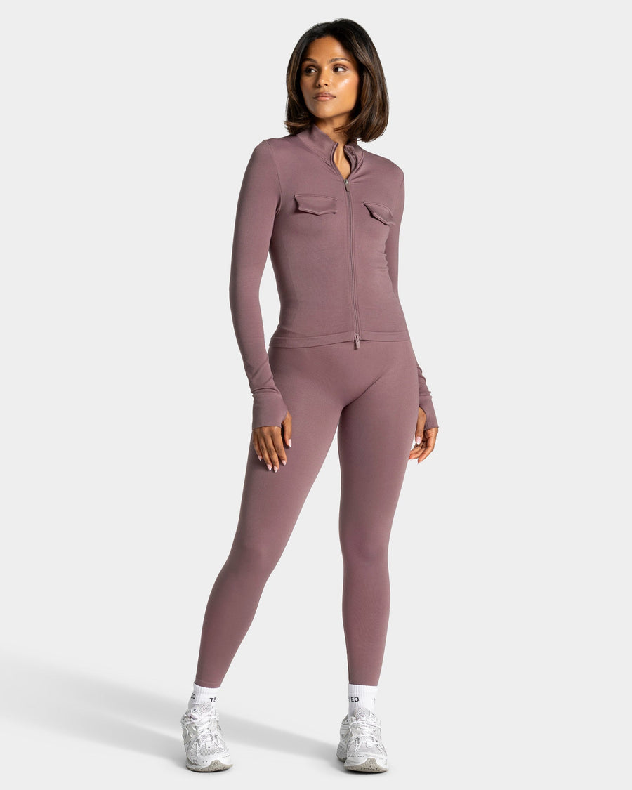 Veste de sport cargo zippée Lift « Mauve »