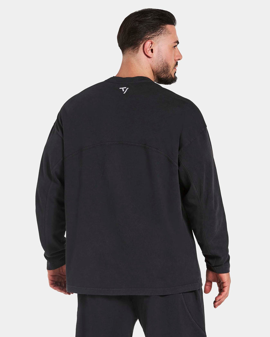 Haut à manches longues oversize Legacy Lifting « Noir Acid »
