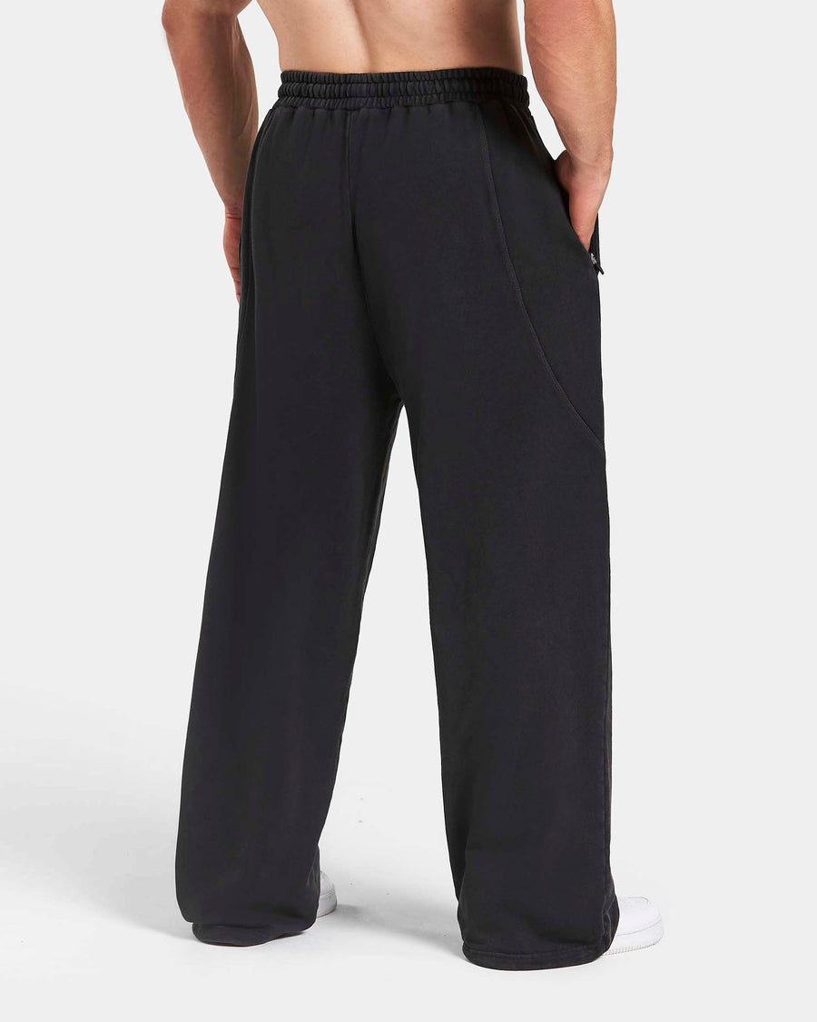 Pantalon de jogging Straight Leg oversize Legacy Lifting « Noir Acid »