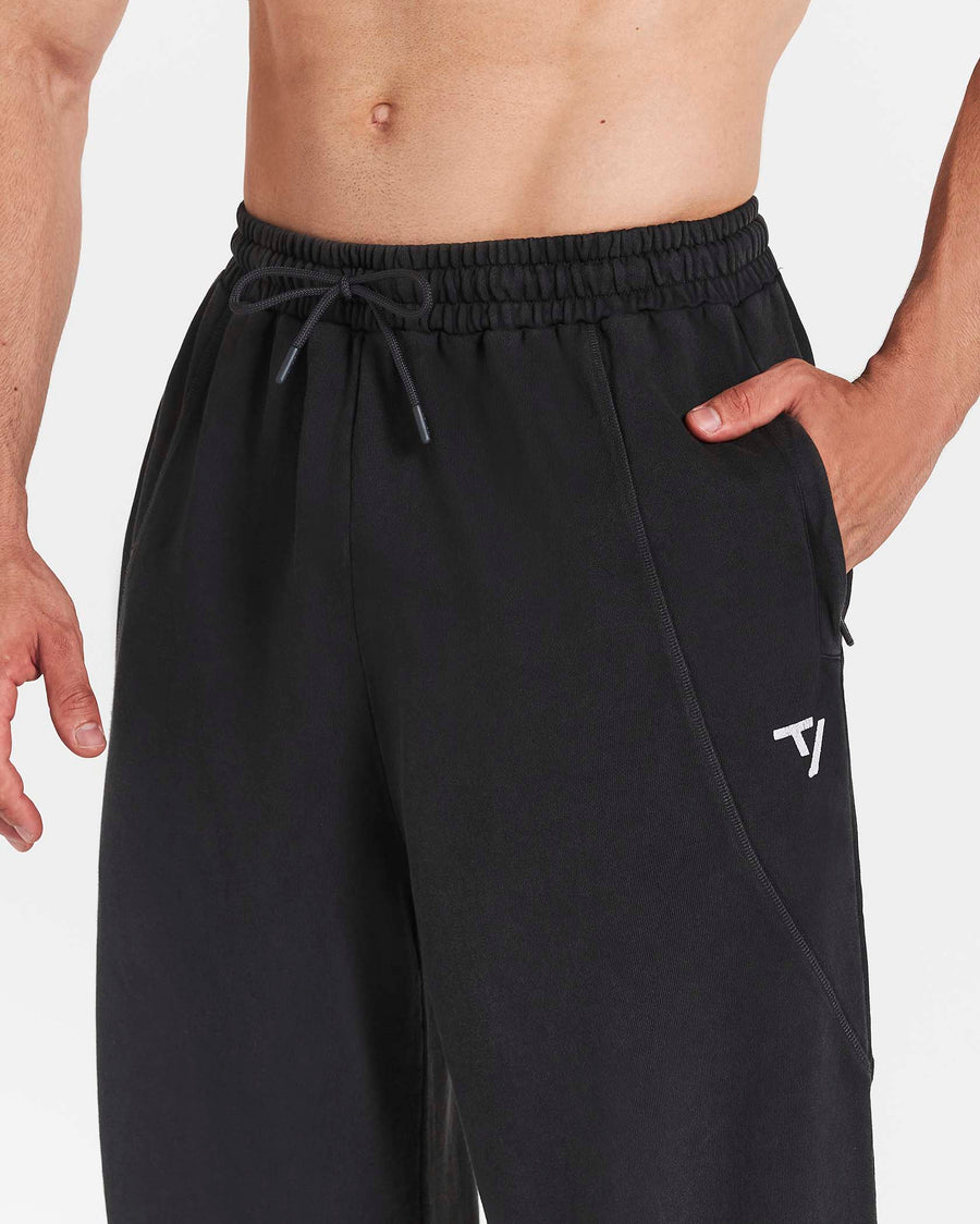Pantalon de jogging Straight Leg oversize Legacy Lifting « Noir Acid »