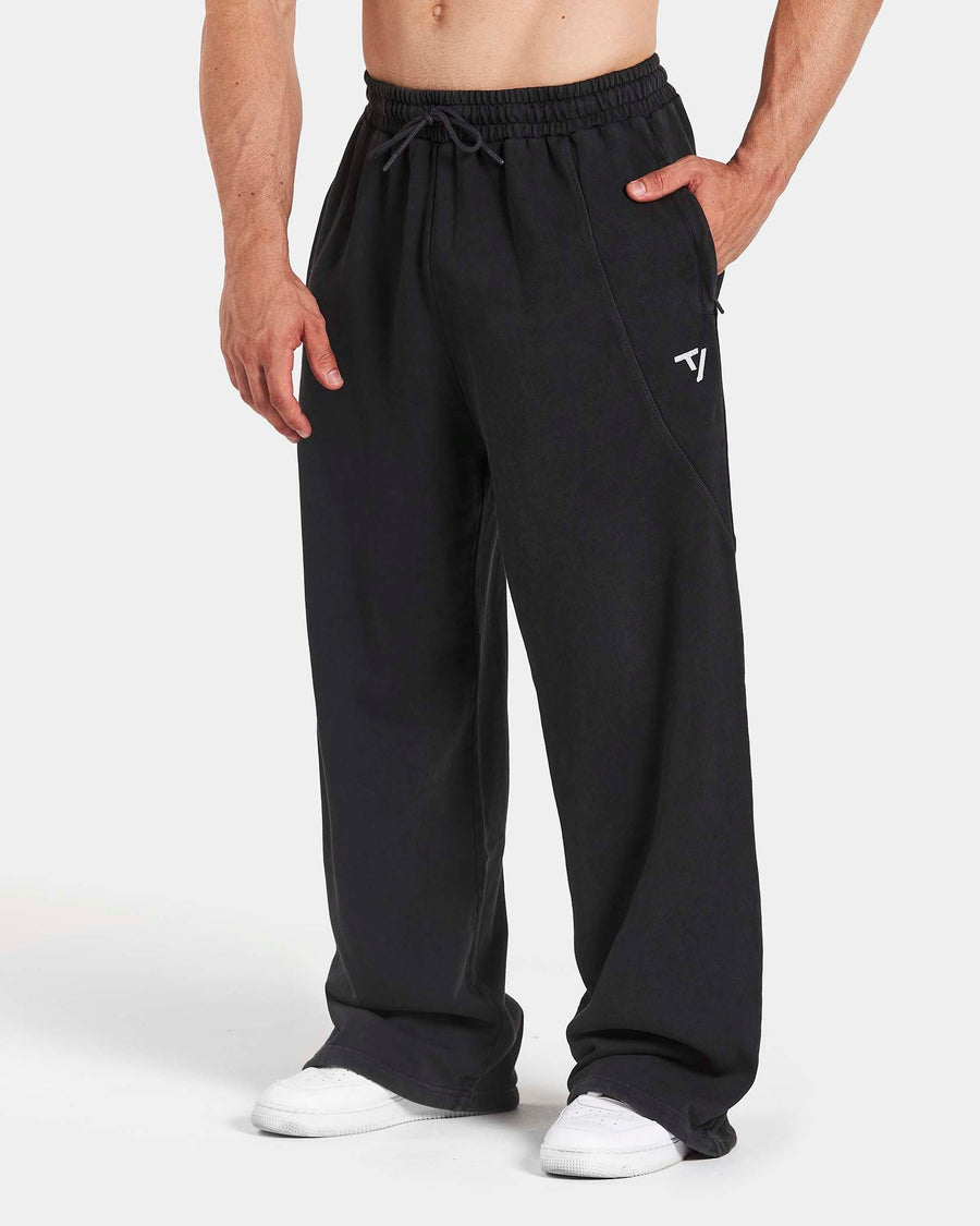 Pantalon de jogging Straight Leg oversize Legacy Lifting « Noir Acid »