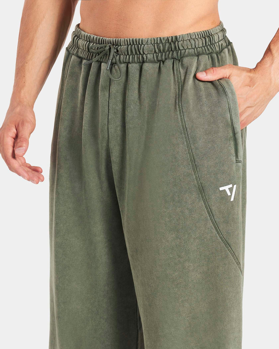Pantalon de jogging Straight Leg oversize Legacy Lifting « Kaki Acid »