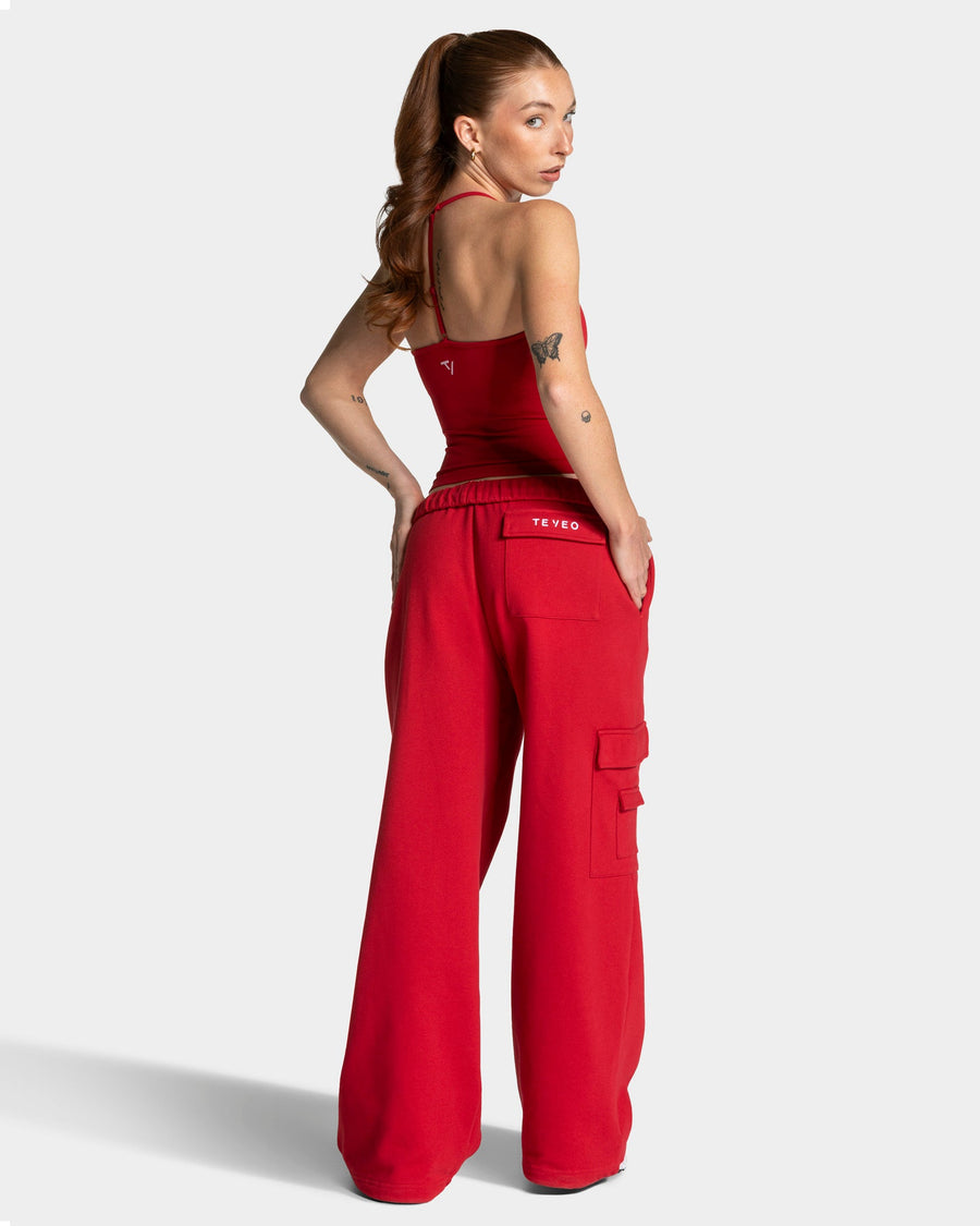 Pantalon de jogging cargo Wide Leg Lift « Chili »