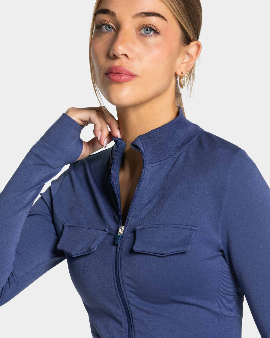 Veste de sport zippée cargo Lift « Indigo »