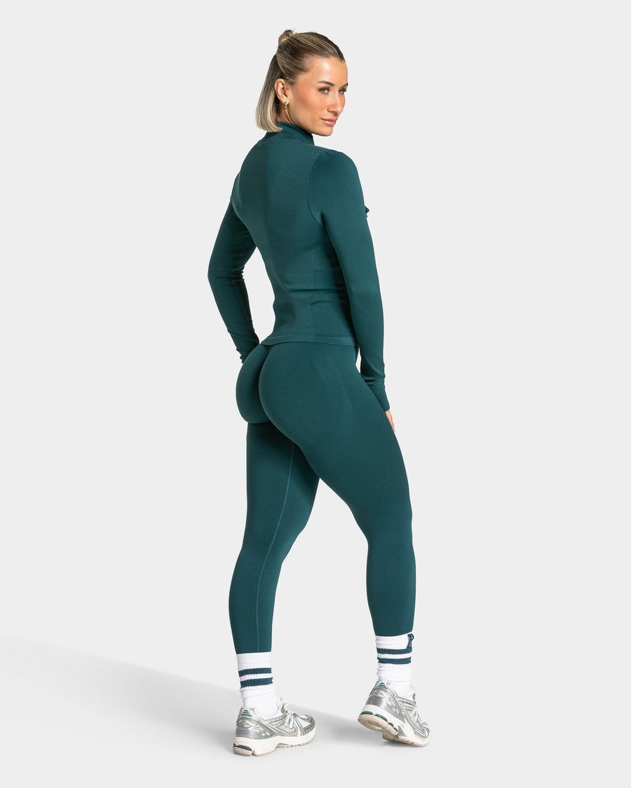 Veste de sport zippée cargo Lift « bleu sarcelle »