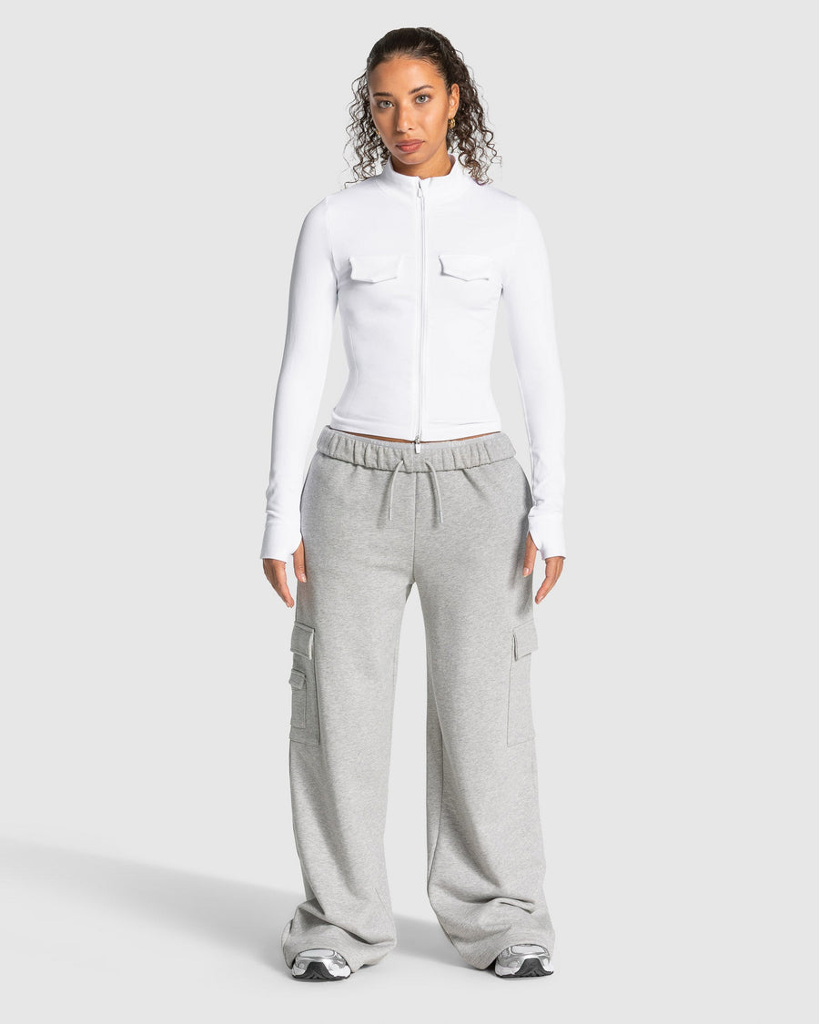 Veste de sport zippée cargo Lift « blanc »