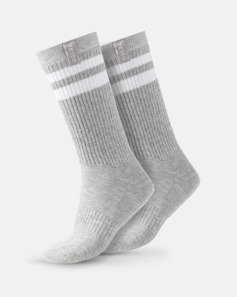 Chaussettes XXL Lift (2 paires) « gris clair/blanc »