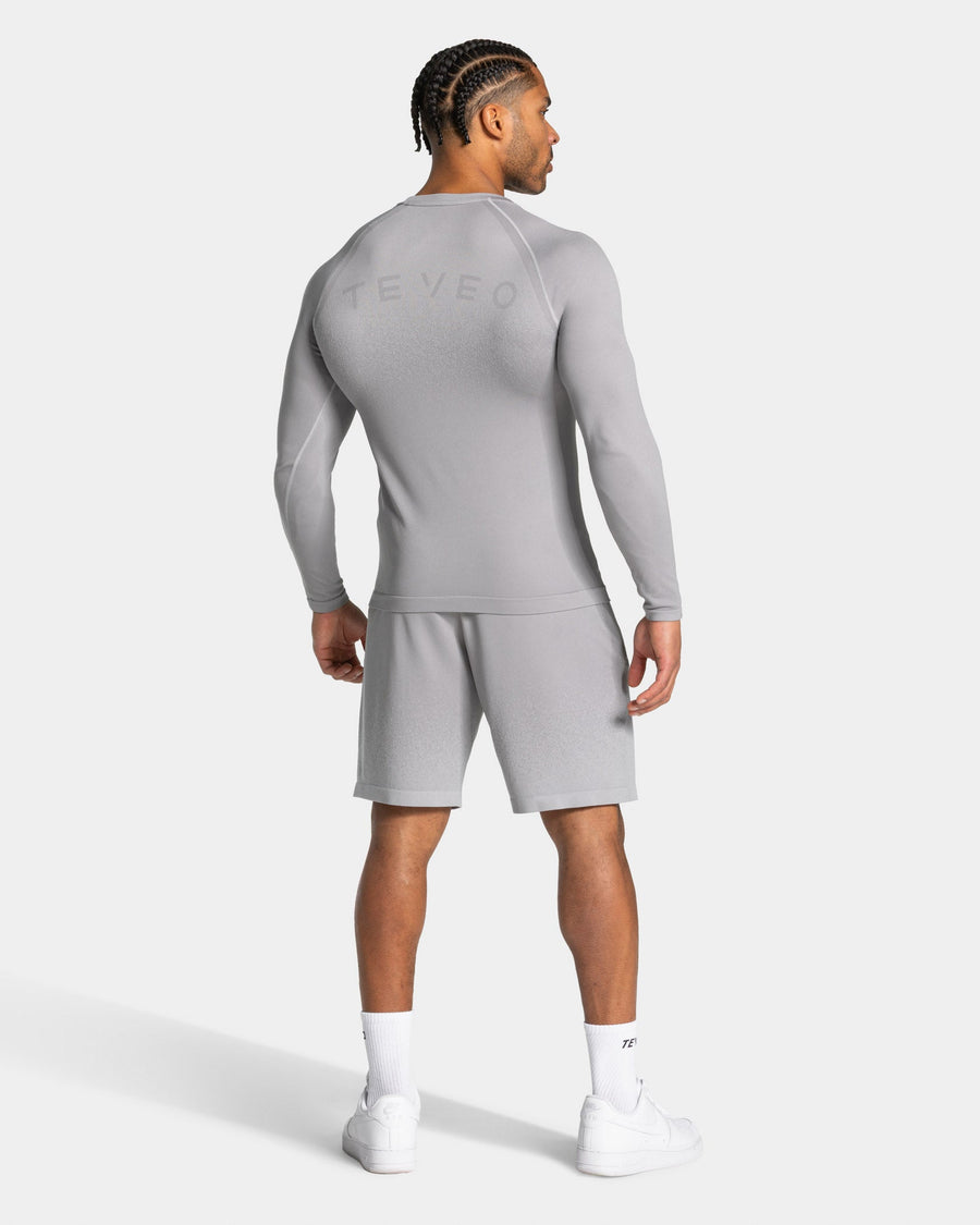Haut à manches longues Seamless Lift « gris clair »