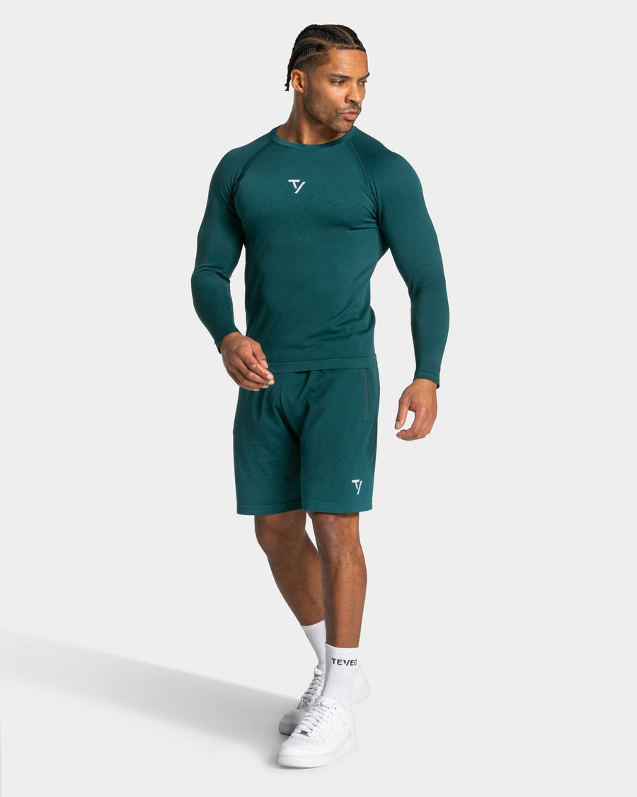 Haut à manches longues Seamless Lift « bleu sarcelle »