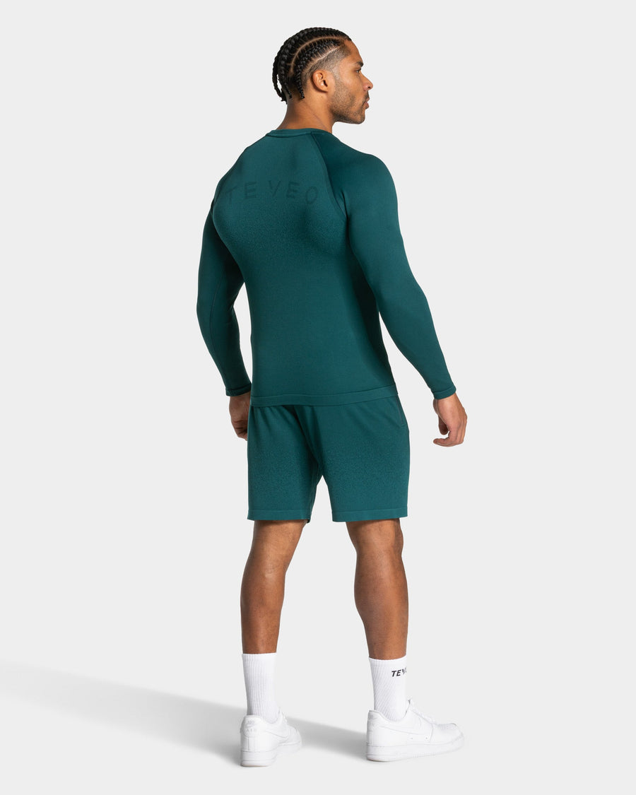 Haut à manches longues Seamless Lift « bleu sarcelle »